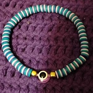 Colorful Beaded Bracelet Featuring An Eye Beaded Charm 🧿